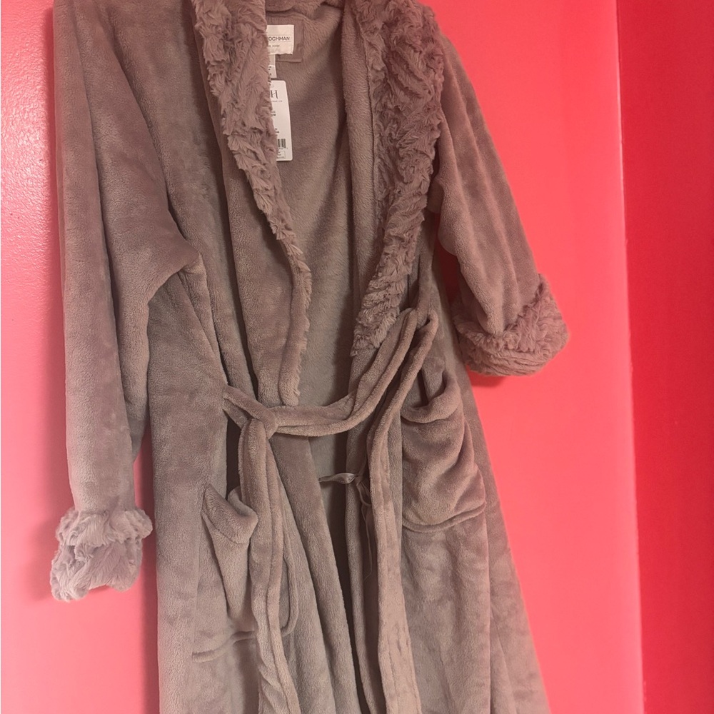Cozy Gray Women's Robe - Picture 6 of 6